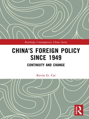 cover image of China's Foreign Policy since 1949